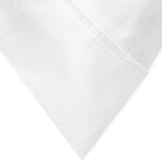 100% Cotton Percale 300TC Percale Pillow Case // Set of 2 // White (Standard / Queen)