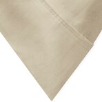 100% Cotton Percale 300TC Percale Pillow Case // Set of 2 // Sand (Standard / Queen)
