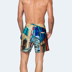 Strada Swim Shorts // Multicolor (M)