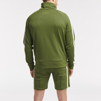 Hipo Track Shorts // Army Green (M)