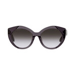 Women's SF869SA-057 Sunglasses // Crystal Gray + Gray Gradient