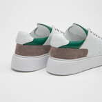 TT1660 Sneakers // White + Green (Men's Euro Size 40)