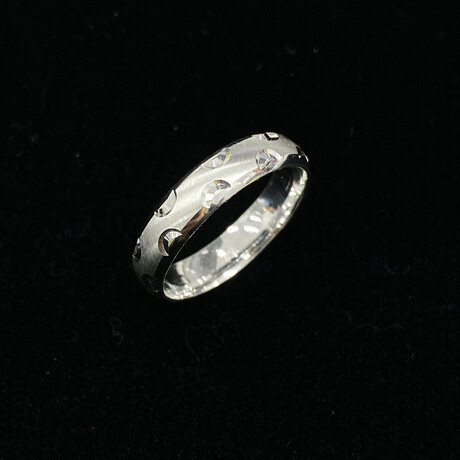 Moon Diamond Cut Wedding Band // 5.2mm (6)