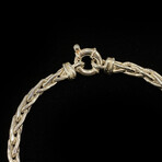 Square Wheat Chain Bracelet // 4mm