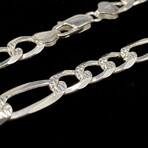 Figaro Chain Bracelet // 8mm