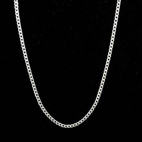 Flat Cuban Chain Necklace // 3.5mm (20")