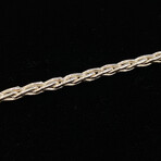 Square Wheat Chain Bracelet // 4mm