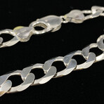 Flat Cuban Chain Bracelet // 10mm