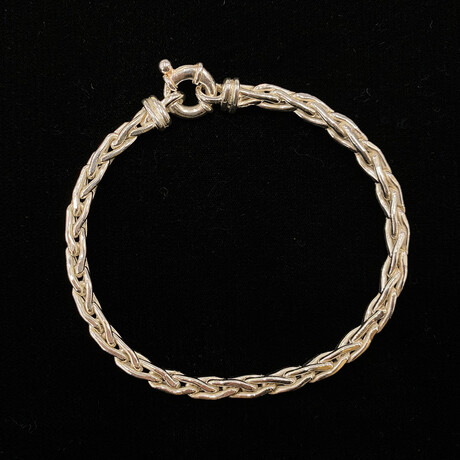 Square Wheat Chain Bracelet // 4mm
