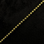 Moon Cut Bead Chain Necklace // 2mm (20")