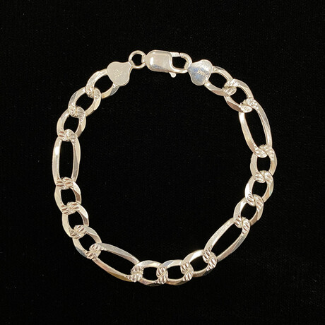 Figaro Chain Bracelet // 8mm