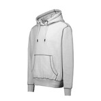 Chunky Stitched Hoodie // Gray (M)