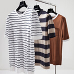 Pleanos Short Sleeve Sweater // Brown (S)