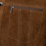 Mosyo Leather Jacket // Camel (S)
