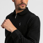 Baron Long Sleeve Polo // Black (S)