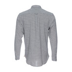 Truman Button Down Shirt // Stripe Gray + White (2XL)