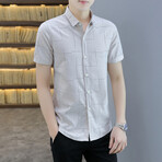 Henao Short Sleeve Button Up Shirt // Khaki (M)