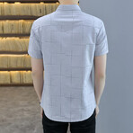 Henao Short Sleeve Button Up Shirt // Gray (L)