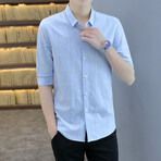 Molano Long Sleeve Button Up Shirt // Light Blue (L)
