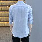 Molano Long Sleeve Button Up Shirt // Light Blue (XL)
