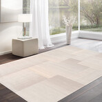 Home Rodeo Collection // Hand-Tufted Silk + Wool Area Rug // Silver // V2 (5' x 8')