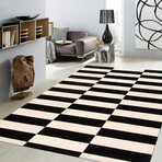 Home Rodeo Collection // Hand-Tufted Silk + Wool Area Rug // White // V1 (5' x 8')