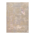 Home Modern Collection // Hand-Knotted Silk + Wool Area Rug // Light Gray // V1 (10'4" x 14'2")