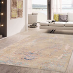 Home Modern Collection // Hand-Knotted Silk + Wool Area Rug // Multi // V2