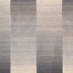 Home Rodeo Collection // Hand-Tufted Silk + Wool Area Rug // Silver // V1 (5' x 8')