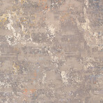 Home Modern Collection // Hand-Knotted Silk + Wool Area Rug // Beige // V2