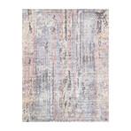 Home Nara Collection // Hand-Knotted Silk + Wool Area Rug // Ivory // V2
