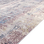 Home Nara Collection // Hand-Knotted Silk + Wool Area Rug // Ivory // V2