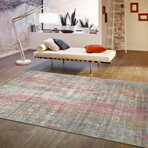 Home Nara Collection // Hand-Knotted Bamboo Silk + Wool Area Rug // Multi // V1