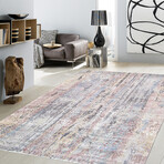 Home Nara Collection // Hand-Knotted Silk + Wool Area Rug // Multi // V3