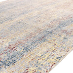 Home Nara Collection // Hand-Knotted Silk + Wool Area Rug // Blue