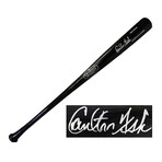 Carlton Fisk // Signed Louisville Slugger Pro Stock Baseball Bat // Black