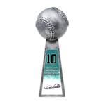 Gary Sheffield // Signed Baseball World Champion Trophy // Silver // 14" Replica