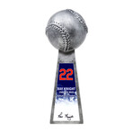 Ray Knight // Signed Baseball World Champion Trophy // Silver // 14" Replica