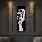 Silver Square Microphone (16"W x 48"H x 0.5"D)