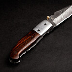 J.H. Patterson Damascus Steel Pocket Knife