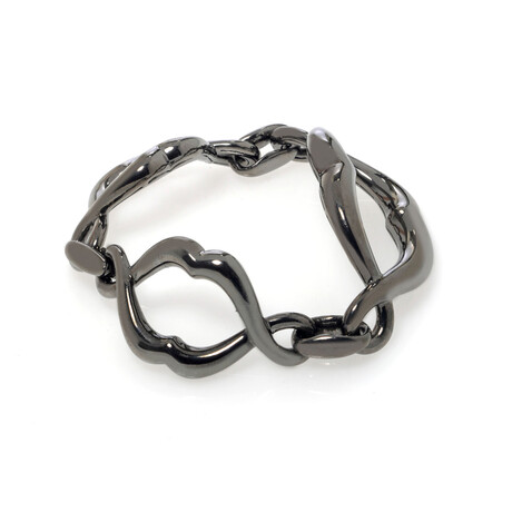 Les Dents De La Mer Sterling Silver Chain-Link Bracelet // 6.5" // Store Display
