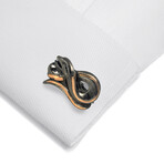 Beasts Of London Sterling Silver + 18k Rose Gold Cufflinks // Store Display