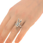 Gucci // Anger Forest Sterling Silver Rabbit Ring // Ring Size: 5.25 // Store Display