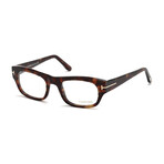 Women's Squared Optical Frames // Brown Crystal