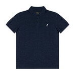 Yarn Dyed Heather Effect Pique Polo // Pageant Blue (L)