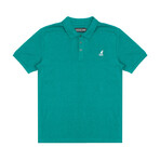 Yarn Dyed Heather Effect Pique Polo // Quetzal Green (M)