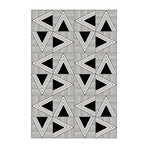 Black N White // Emile Floor Mat (2' x 3')