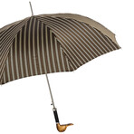 Hand Carved Duck Umbrella // Brown