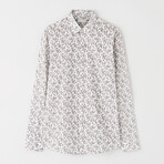 Ferene Shirt // White + Dark Amethyst (L)