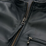 Damir Leather Jacket // Black (M)